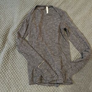 lululemon athletica Black and White Long Sleeve Tee
